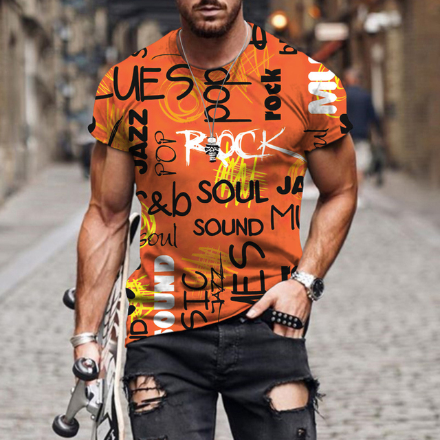 Fashion Style Short-sleeve Male Top Clothes Men's T-shirt Quality