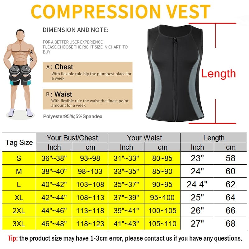 Sweat Vest for Men - Waist Trainer